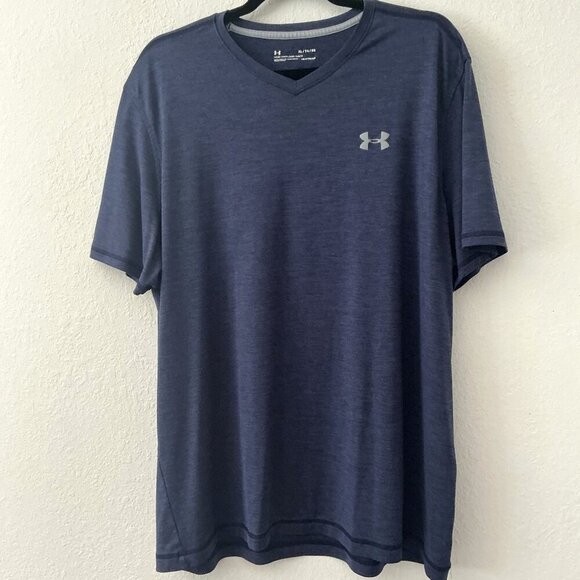 UNDER ARMOUR LOOSE FIT HEAT GEAR SHIRT NAVY XL - Picture 2 of 9